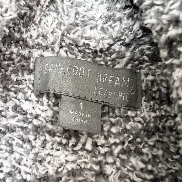 Barefoot Dreams Cozy Chic Grey Long Robe Size 1 - Picture 6 of 11